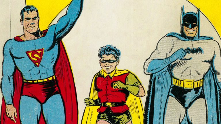 Superman, Robin, and Batman